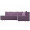 Угловой диван Амадэус микровельвет Сиреневый правый угол
