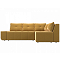 Угловой диван Амадэус микровельвет Желтый правый угол