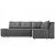 Угловой диван Амадэус рогожка Серый правый угол