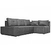 Угловой диван Амадэус рогожка Серый правый угол