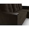 Угловой диван атланта б/с правый угол микровельвет коричневый еврокнижка