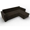 Угловой диван атланта б/с правый угол микровельвет коричневый еврокнижка