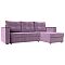 Угловой диван Атланта Б/С правый угол Микровельвет Сиреневый