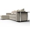 Угловой диван атланта микровельвет бежевый угол левый еврокнижка