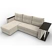 Угловой диван атланта микровельвет бежевый угол левый еврокнижка