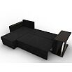 Угловой диван атланта микровельвет черный угол левый еврокнижка