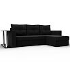 Угловой диван атланта микровельвет черный угол правый еврокнижка