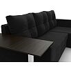 Угловой диван атланта микровельвет черный угол правый еврокнижка