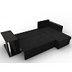 Угловой диван атланта микровельвет черный угол правый еврокнижка