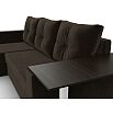 Угловой диван атланта микровельвет коричневый угол левый еврокнижка