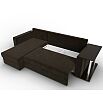 Угловой диван атланта микровельвет коричневый угол левый еврокнижка