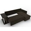 Угловой диван атланта микровельвет коричневый угол правый еврокнижка