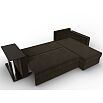 Угловой диван атланта микровельвет коричневый угол правый еврокнижка