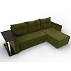 Угловой диван атланта микровельвет зеленый угол правый еврокнижка