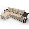 Угловой диван атланта велюр бежевый угол левый еврокнижка