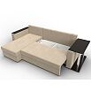 Угловой диван атланта велюр бежевый угол левый еврокнижка
