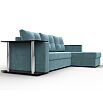 Угловой диван атланта велюр бирюзовый угол правый еврокнижка