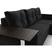 Угловой диван атланта велюр черный угол правый еврокнижка