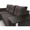 Угловой диван атланта велюр коричневый угол левый еврокнижка