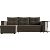 Угловой диван атланта велюр коричневый угол левый еврокнижка