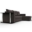 Угловой диван атланта велюр коричневый угол правый еврокнижка