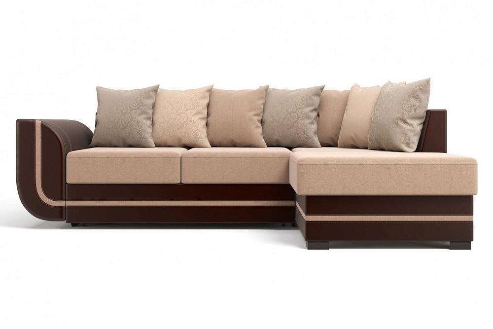 

Угловой диван Чикаго (правый) Лакаванна Люкс 3057, Бежевый;коричневый