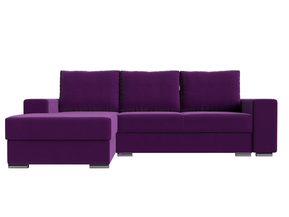 Угловой диван Дрезден левый Микровельвет Фиолетовый подвесная люстра citilux дрезден бронза cl409152