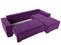 Угловой диван Дрезден правый Микровельвет Фиолетовый