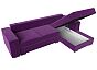 Угловой диван Дрезден правый Микровельвет Фиолетовый