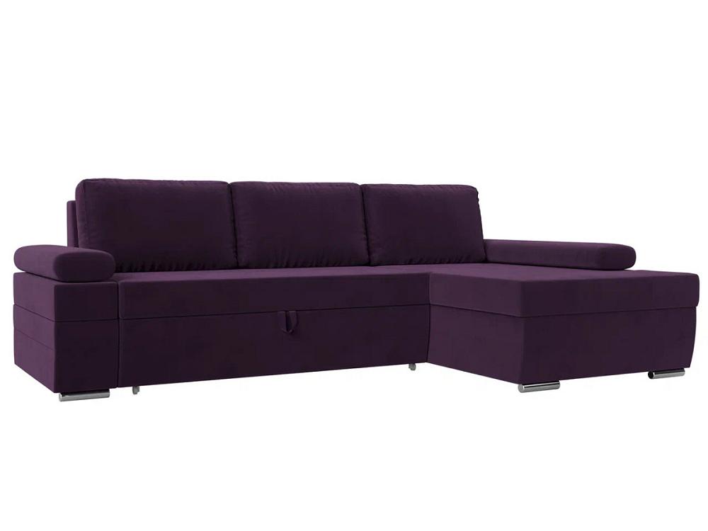 Угловой диван Канкун правый угол полностью Велюр Фиолетовый пленка двусторонняя 0 58 х 5 м фиолетовый лиловый