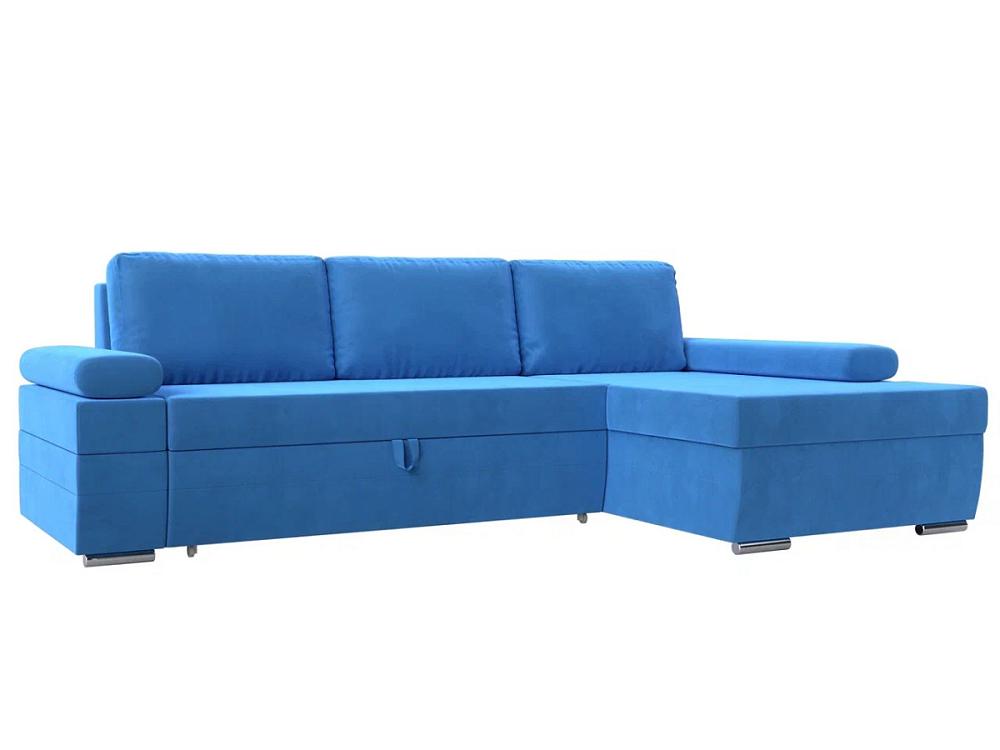Угловой диван Канкун правый угол полностью Велюр Голубой жен костюм арт 17 0337 светло голубой р 52