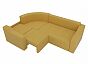 Угловой диван Кембридж Микровельвет Желтый левый угол