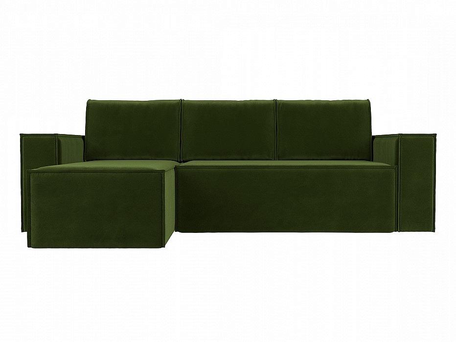 Угловой диван Куба Микровельвет Зеленый левый угол фреза силиконовая для полировки средняя 8 × 18 мм в пластиковом футляре зеленый