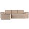 Угловой диван Куба   Велюр Бежевый левый угол