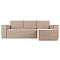 Угловой диван Куба   Велюр Бежевый правый угол
