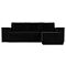 Угловой диван Куба   Велюр Черный правый угол