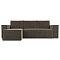 Угловой диван Куба   Велюр Коричневый левый угол