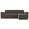 Угловой диван Куба   Велюр Коричневый правый угол