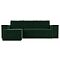 Угловой диван Куба Велюр Зеленый левый угол