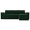 Угловой диван Куба   Велюр Зеленый правый угол