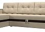 Диван угловой атланта м левый экокожа бежевый дельфин