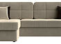 Диван угловой брюссель левый микровельвет бежевый дельфин