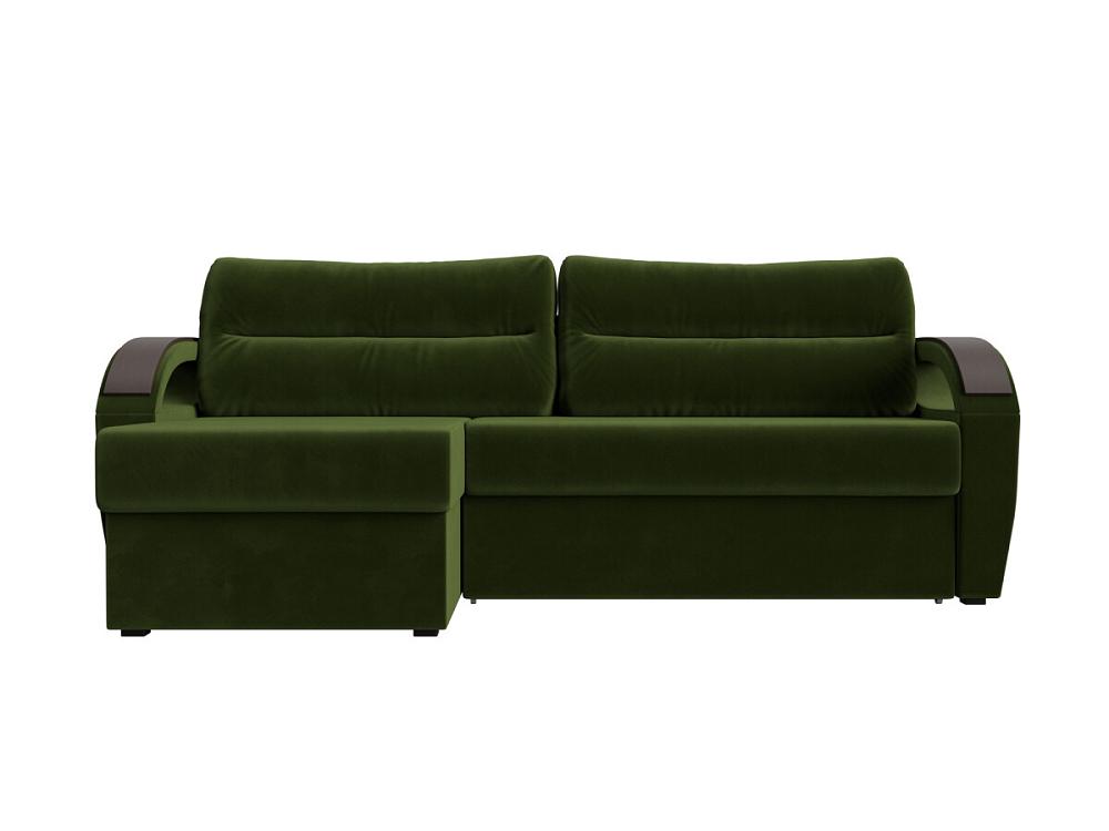 Диван угловой Форсайт левый Микровельвет Зеленый фреза силиконовая для полировки средняя 8 × 18 мм в пластиковом футляре зеленый