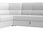 Диван угловой карнелла левый экокожа белый дельфин