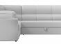 Диван угловой карнелла левый экокожа белый дельфин