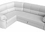 Диван угловой карнелла левый экокожа белый дельфин