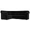Диван угловой карнелла левый велюр черный дельфин
