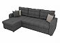 Угловой диван Ливерпуль левый Рогожка Серый