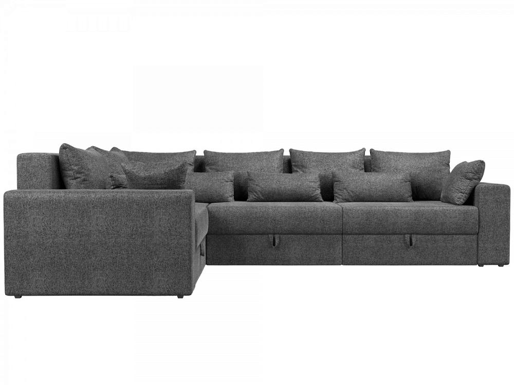 

Диван угловой Мэдисон Long левый Рогожка Серый