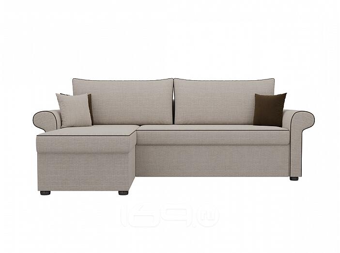 Диван угловой Милфорд левый Рогожка Бежевый